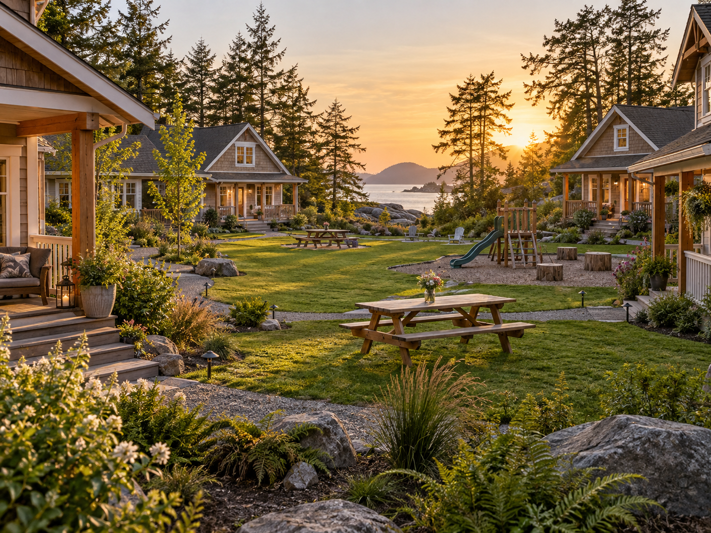 KI-generierte Wohninspiration: Community Living